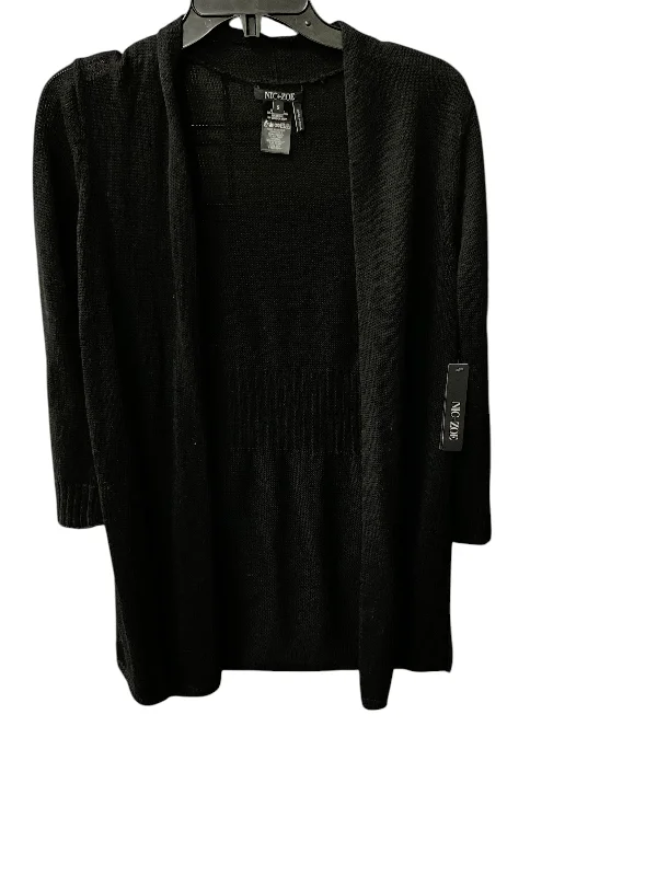 Sweater Cardigan By Nic + Zoe In Black, Size: S