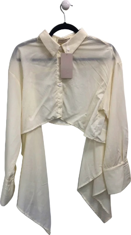 Musera Cream Asymmetrical Blouse UK S