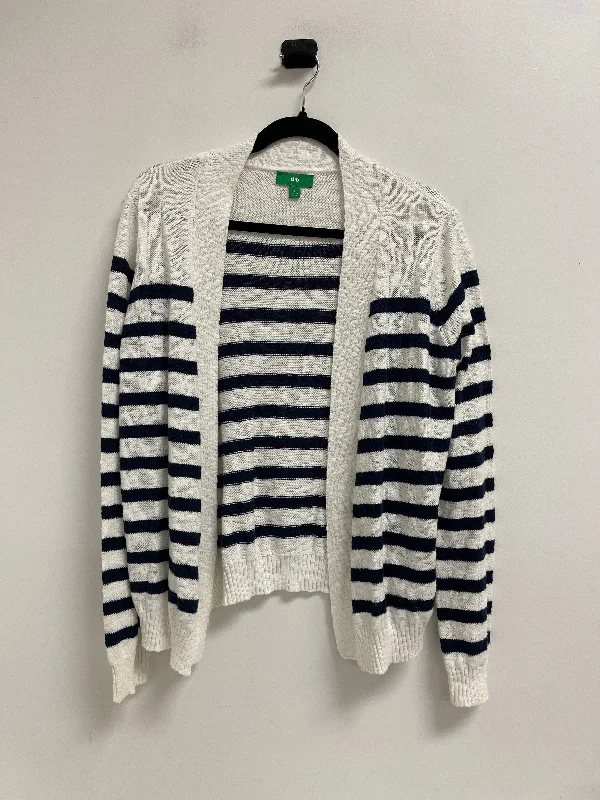 Cardigan By Dip In Blue & White, Size: S