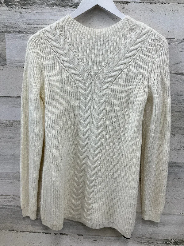 Sweater By Talbots In Cream, Size: Xs