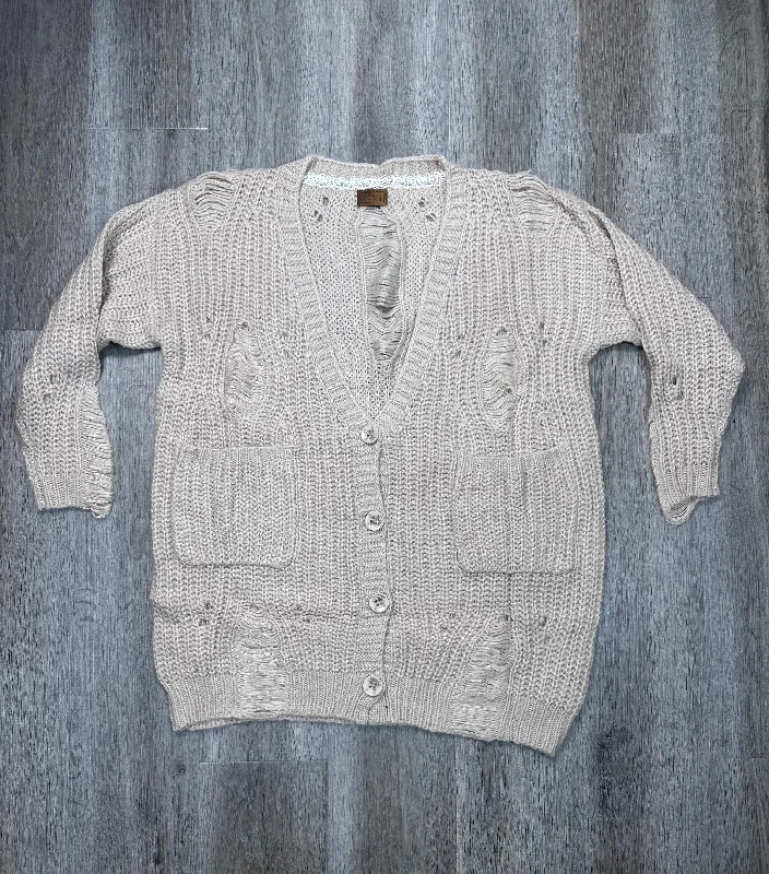 Cardigan By Pol In Tan, Size: S