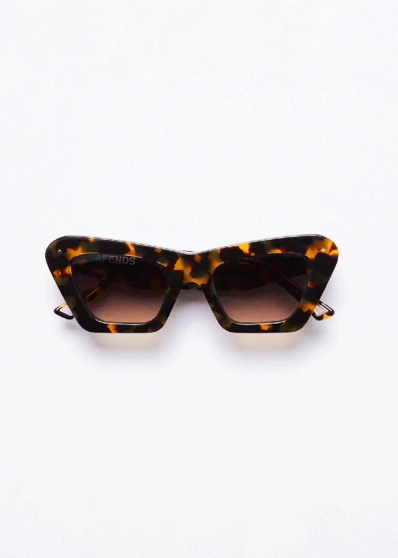 AFENDS Unisex Sundae Driver - Sunglasses - Brown Shell