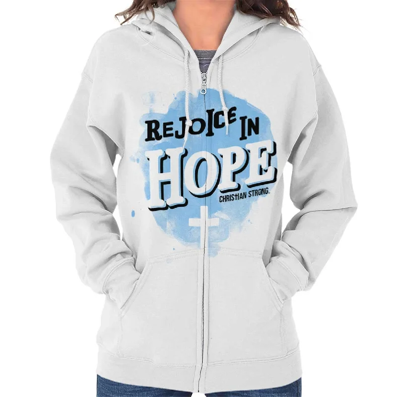 Rejoice in Hope Zip Hoodie