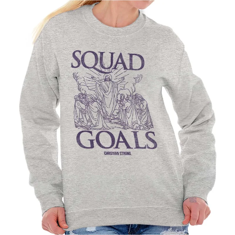 Jesus Squad Goals Crewneck Sweatshirt