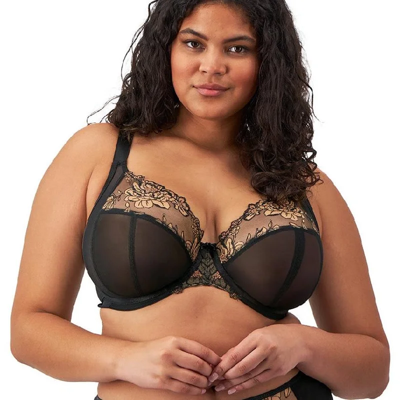 Teagan Plunge EL302602 Black Almond