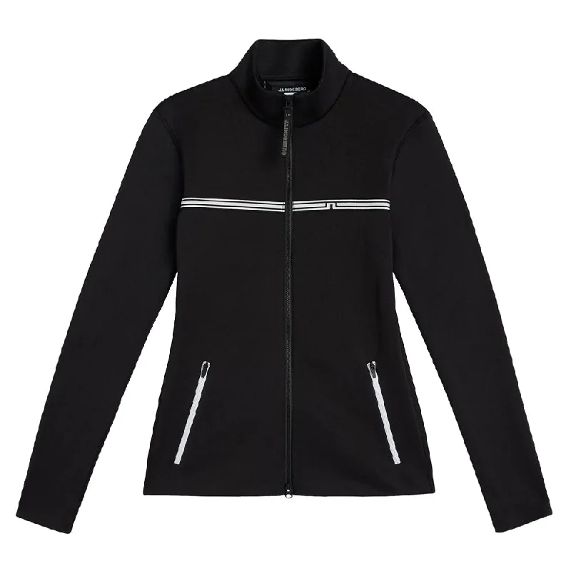 J.Lindeberg Promenade Mid Layer Golf Pullover Black - FW23 Women