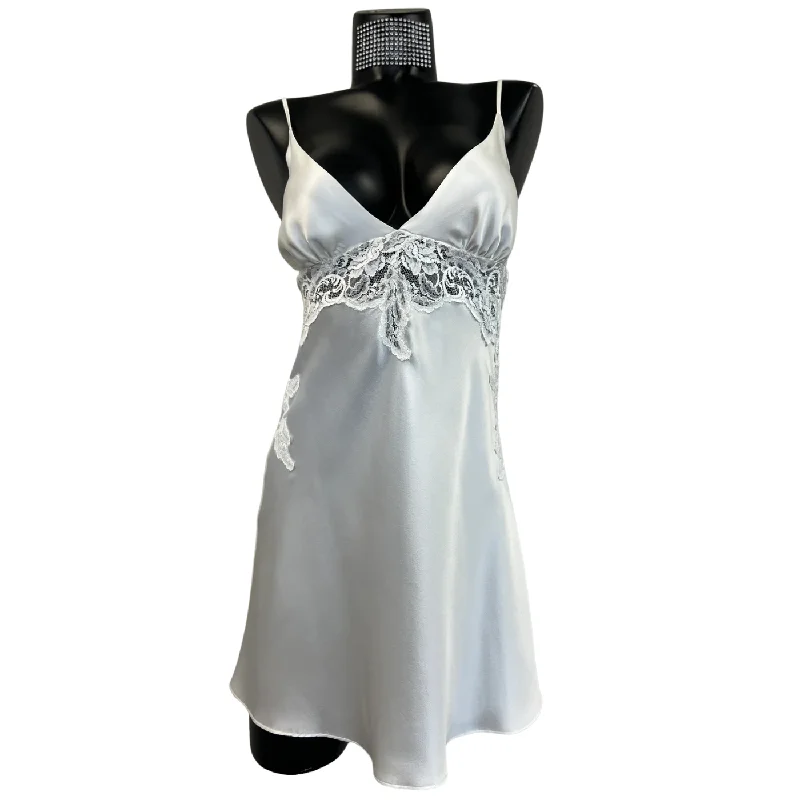 CHRISTINE LINGERIE LACE UNDER BUST SILK CHEMISE