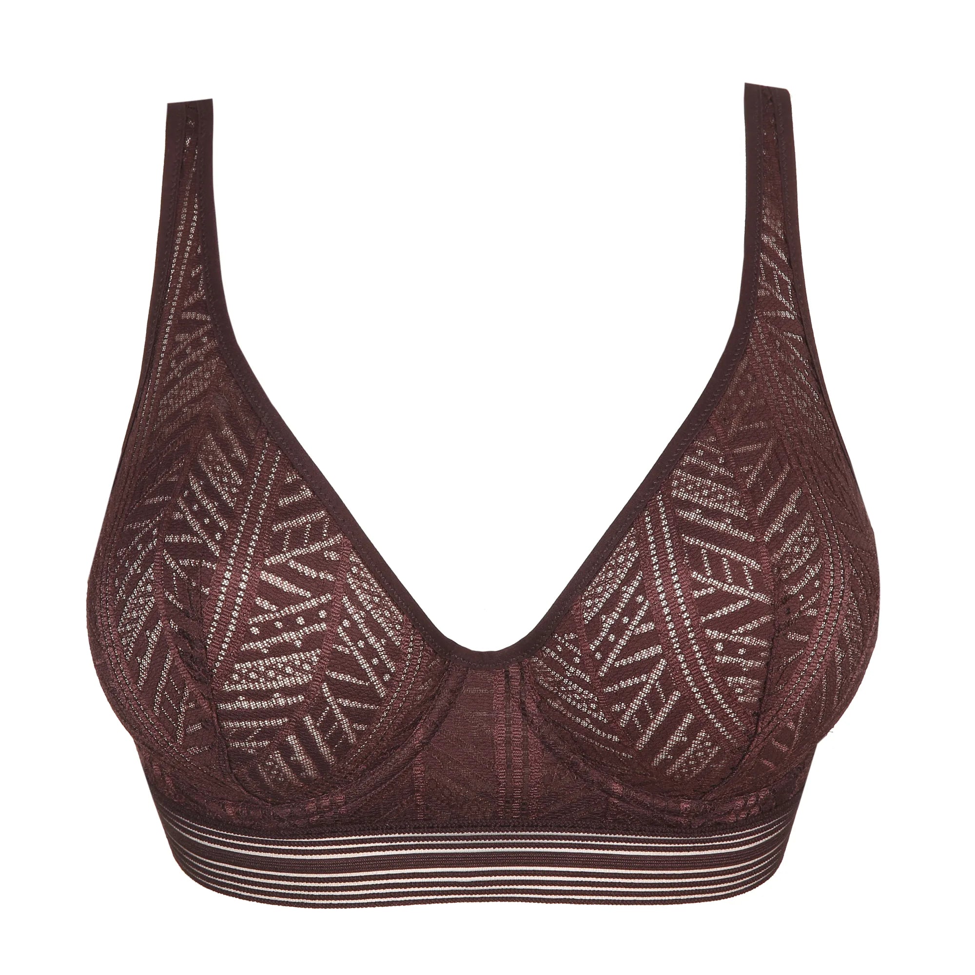 MARIE JO RICHARD WIRE BRA - AUBERGINE