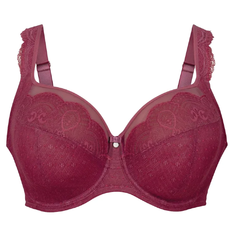 ROSA FAIA SELMA UNDERWIRED FULL CUP BRA - ROSE WINE