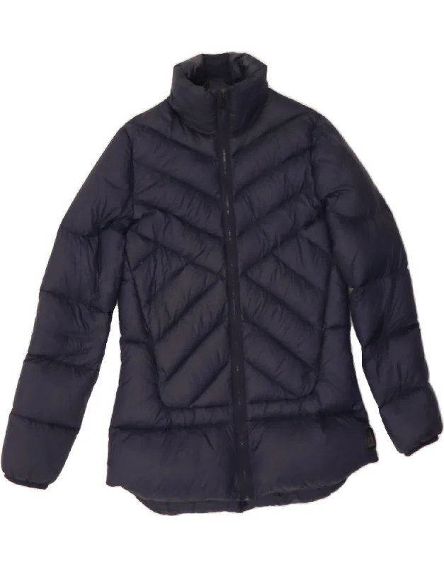 CALVIN KLEIN JEANS Womens Padded Jacket UK 14 Medium Navy Blue Nylon