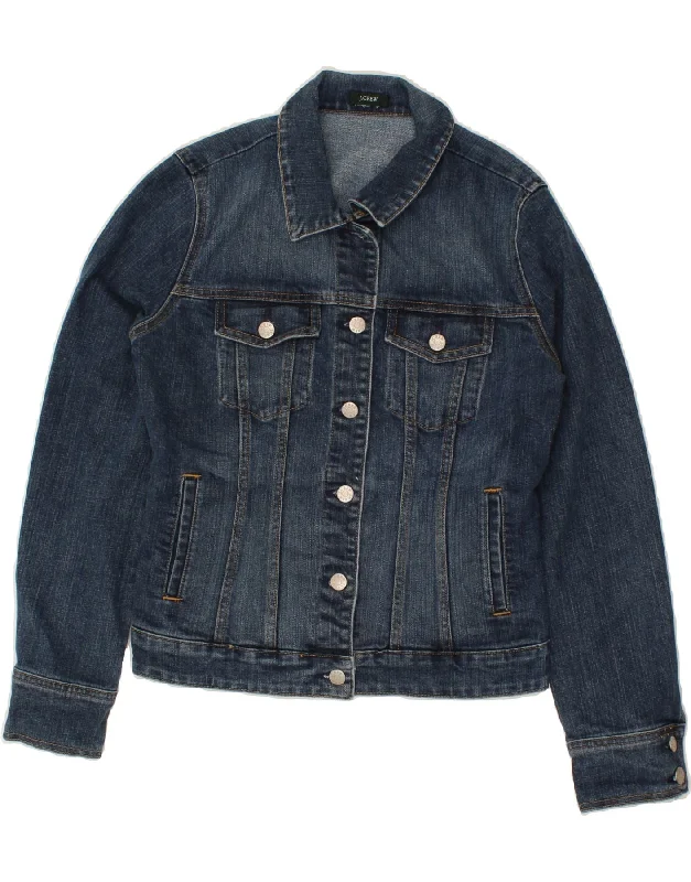 J. CREW Womens Denim Jacket UK 10 Small Blue