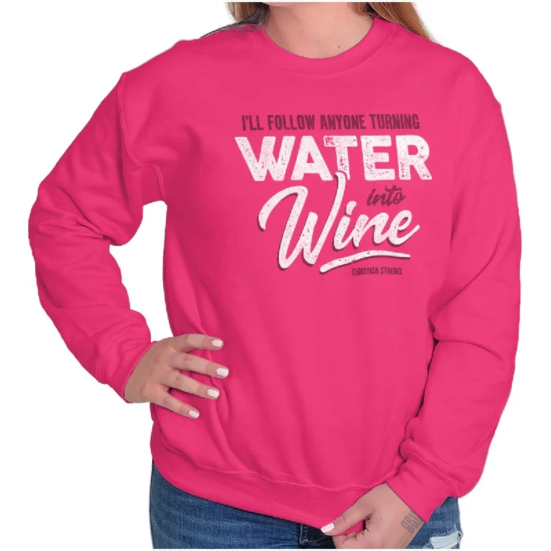 Water Into Wine Crewneck Sweatshirt