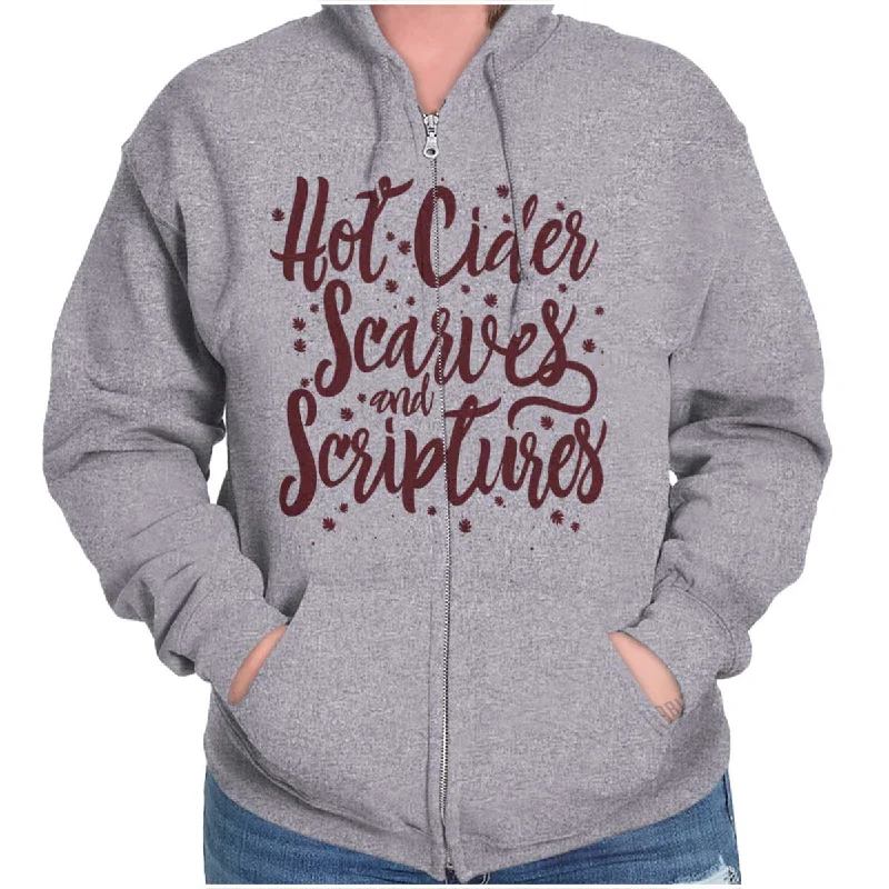 Cider Scarves Scriptures Zip Hoodie