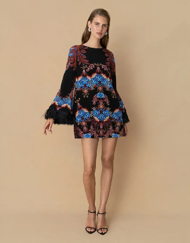 Cocoa Crepe Mini Dress - Regina Blue - SALE