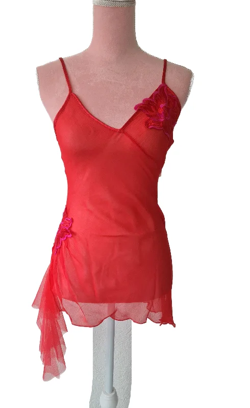 Victorias Secret Lencería Sexy Lujoso Babydoll De Seda Xs