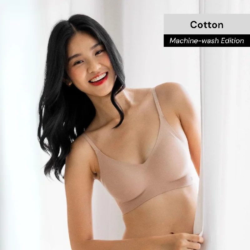 Air-ee COTTON Seamless Bra in Milk Tea (Machine Wash Edition)