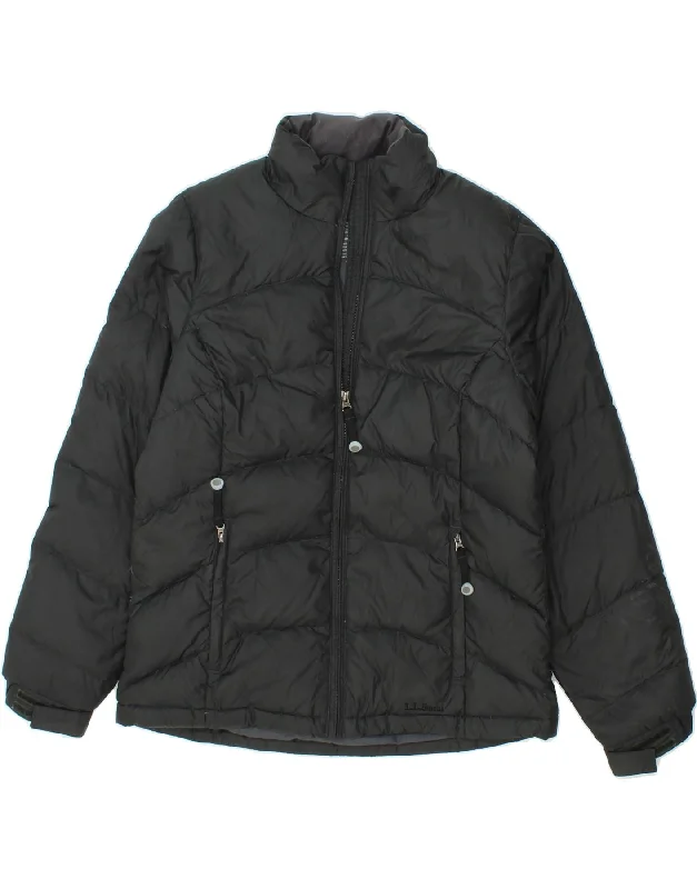 L.L.BEAN Womens Padded Jacket UK 14 Medium Black Nylon