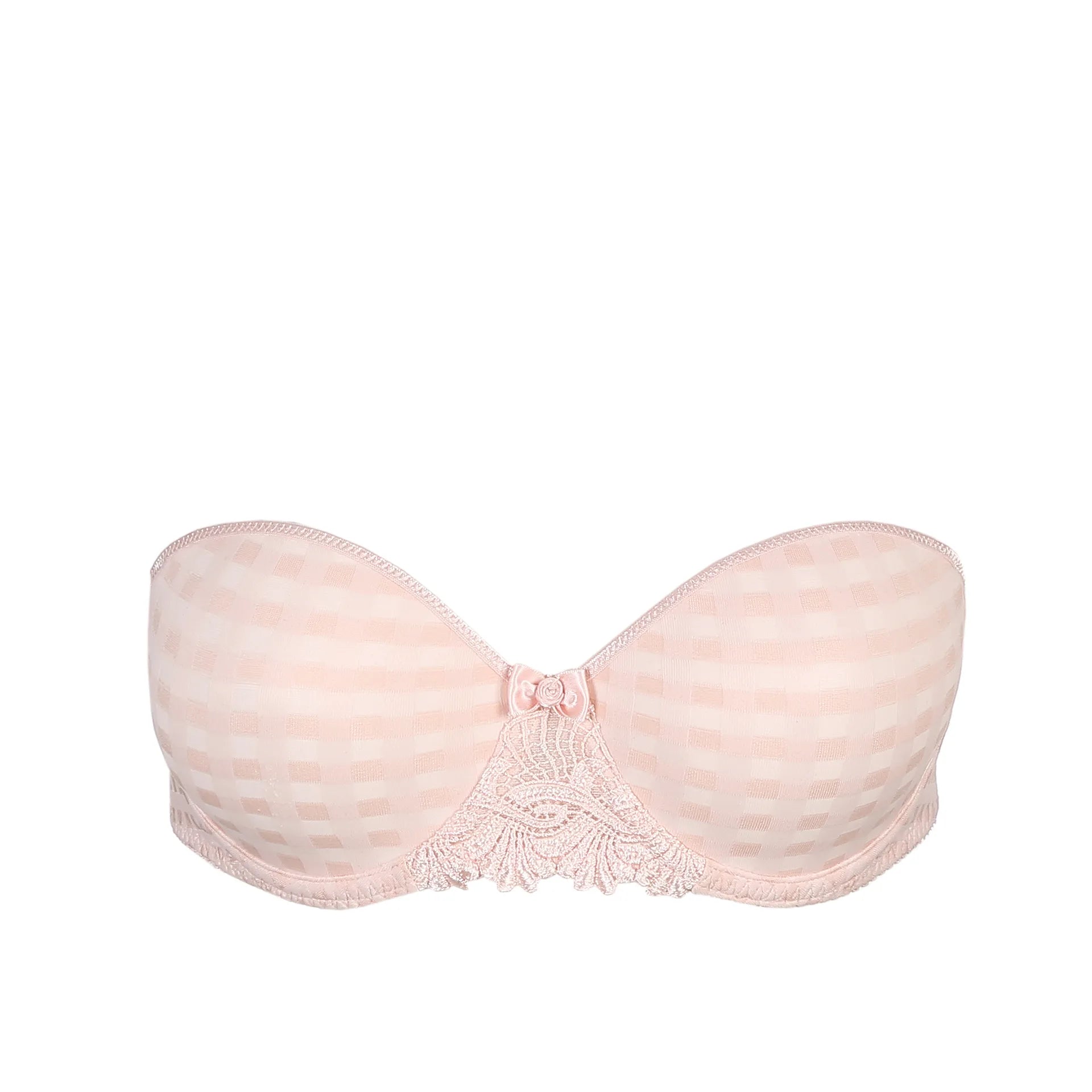 MARIE JO AVERO PADDED STRAPLESS BRA - PEARLY PINK