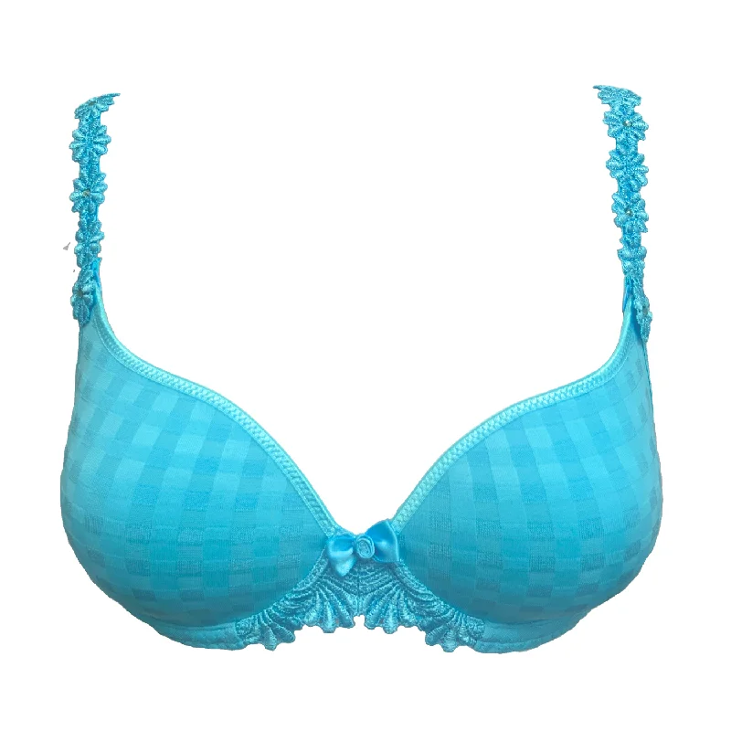 MARIE JO AVERO PADDED HEART SHAPE BRA - PARADISE BLUE