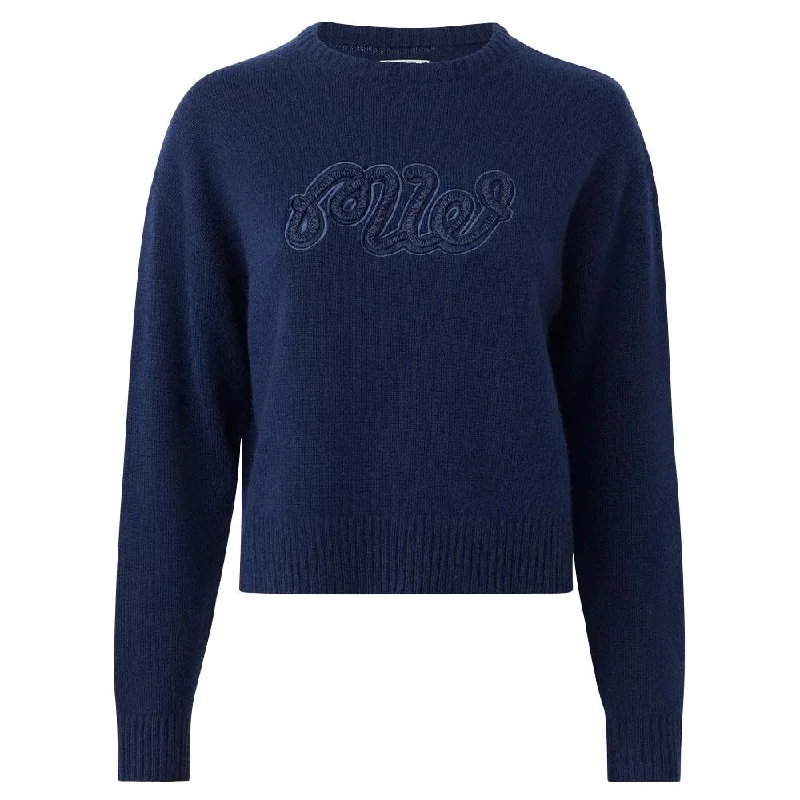 Malbon Boat Golf Sweater Navy - FW24 Women