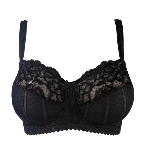 PRIMA DONNA COUTURE WIRELESS FULL CUP BRA - BLACK