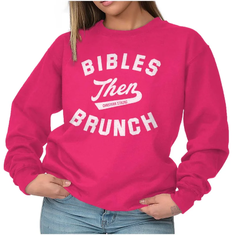 Bibles Then Brunch Crewneck Sweatshirt