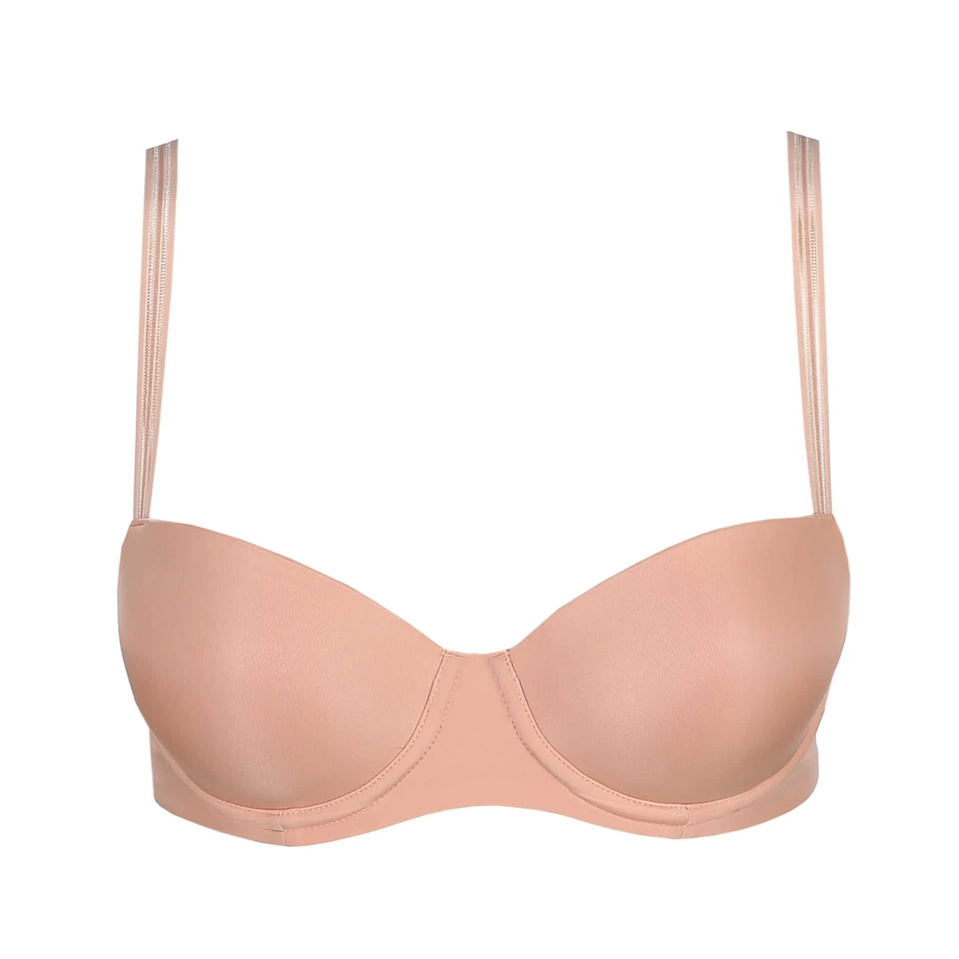 MARIE JO LOUIE PADDED BALCONY BRA - POWDER ROSE