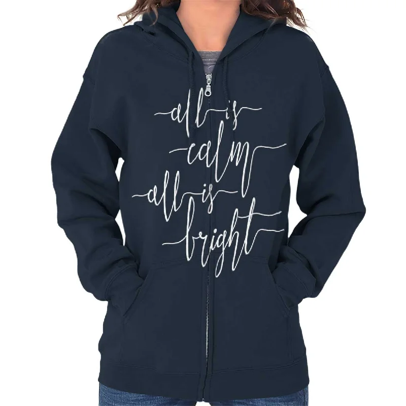 All Is Bright Zip Hoodie