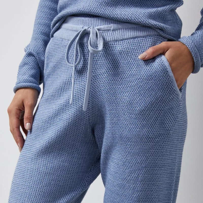 Soft Knit Textured Cuffed Jogger