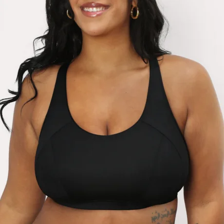 Medium Impact Sports Bra 1329  Black