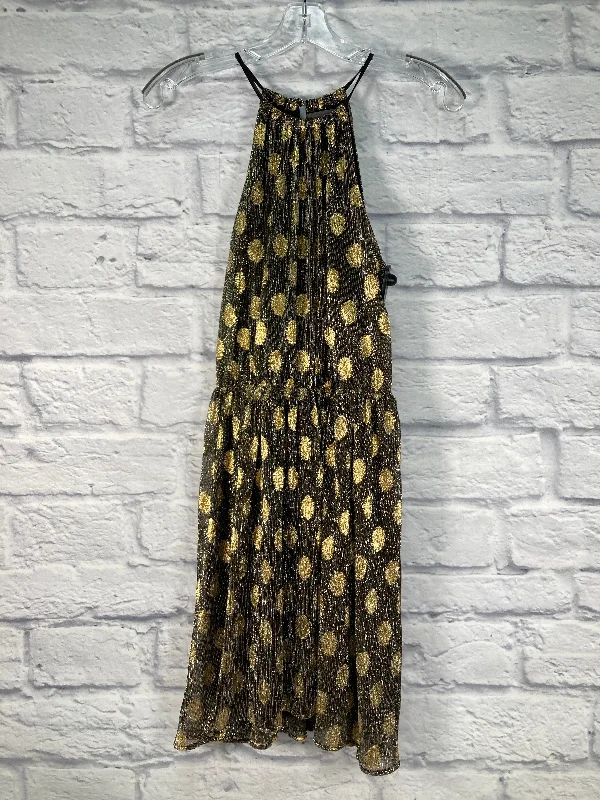 Black & Gold Dress Casual Short Sunday In Brooklyn, Size Xs