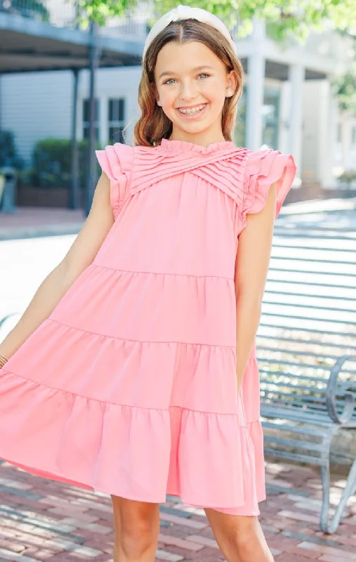 Girls: All About You Pink Ruffled Dress