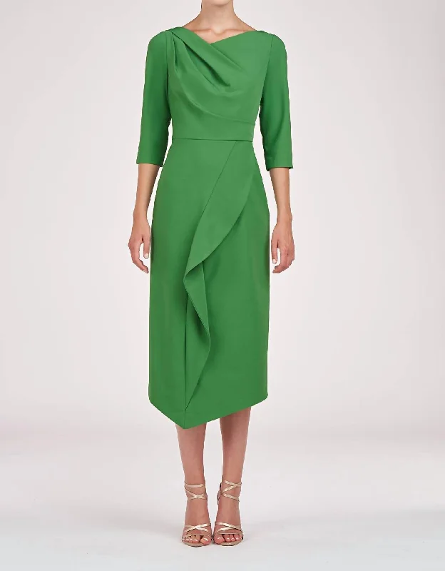 Joelle Midi Dress In Lush Green