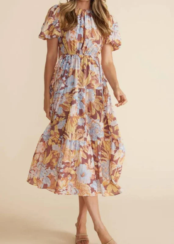 Serena Midi Dress In Floral