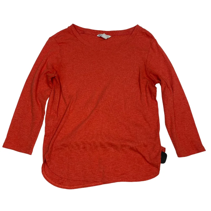 Top 3/4 Sleeve Basic By Tommy Bahama In Orange, Size: S