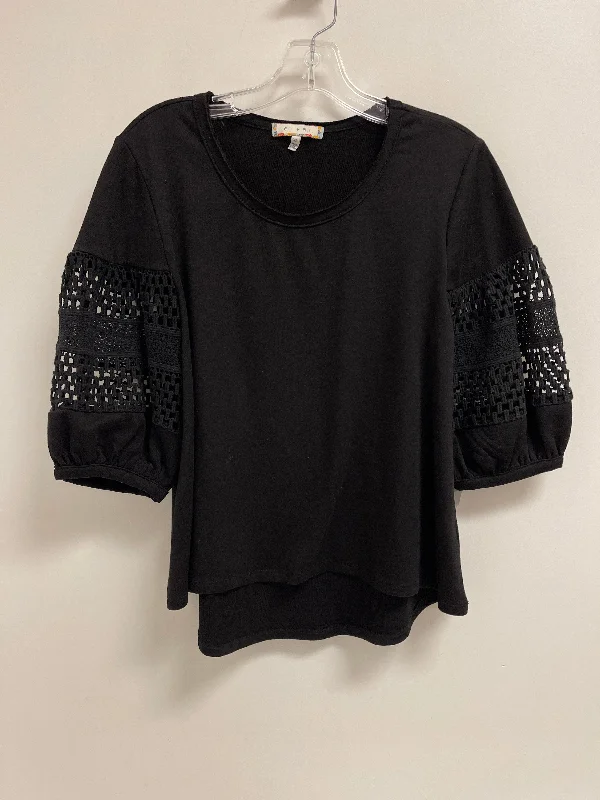 Top 3/4 Sleeve By Eri + Ali In Black, Size: Xs