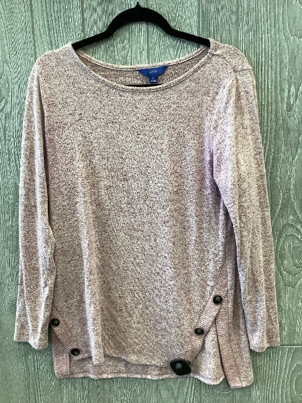 Top Long Sleeve By Apt 9 In Purple, Size: S