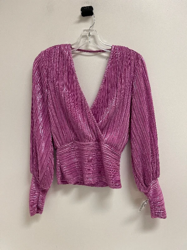 Top Long Sleeve By Bardot In Purple, Size: Xs