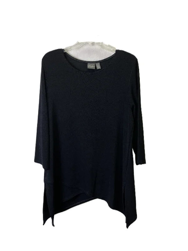 Top Long Sleeve By Chicos In Black, Size: L