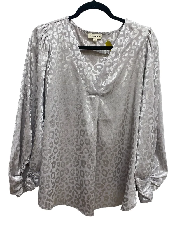 Top Long Sleeve By Ee Some In Purple, Size: M