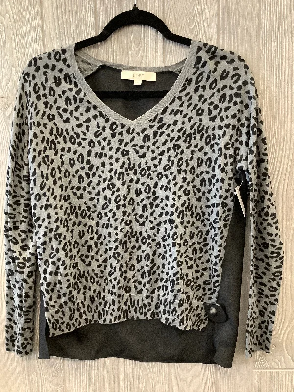 Top Long Sleeve By Loft In Grey, Size: Xs