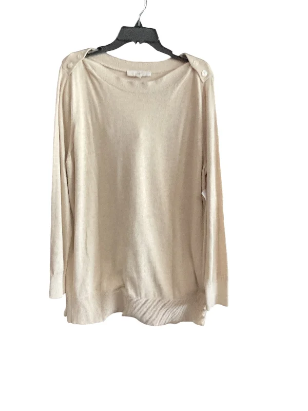 Top Long Sleeve By Loft In Tan, Size: 18