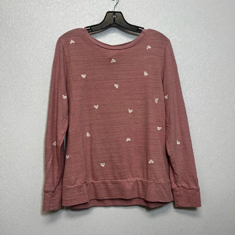 Top Long Sleeve By Loft O In Heart, Size: L