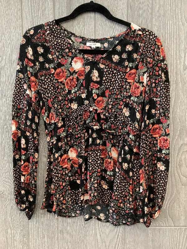 Top Long Sleeve By Maurices In Black, Size: M