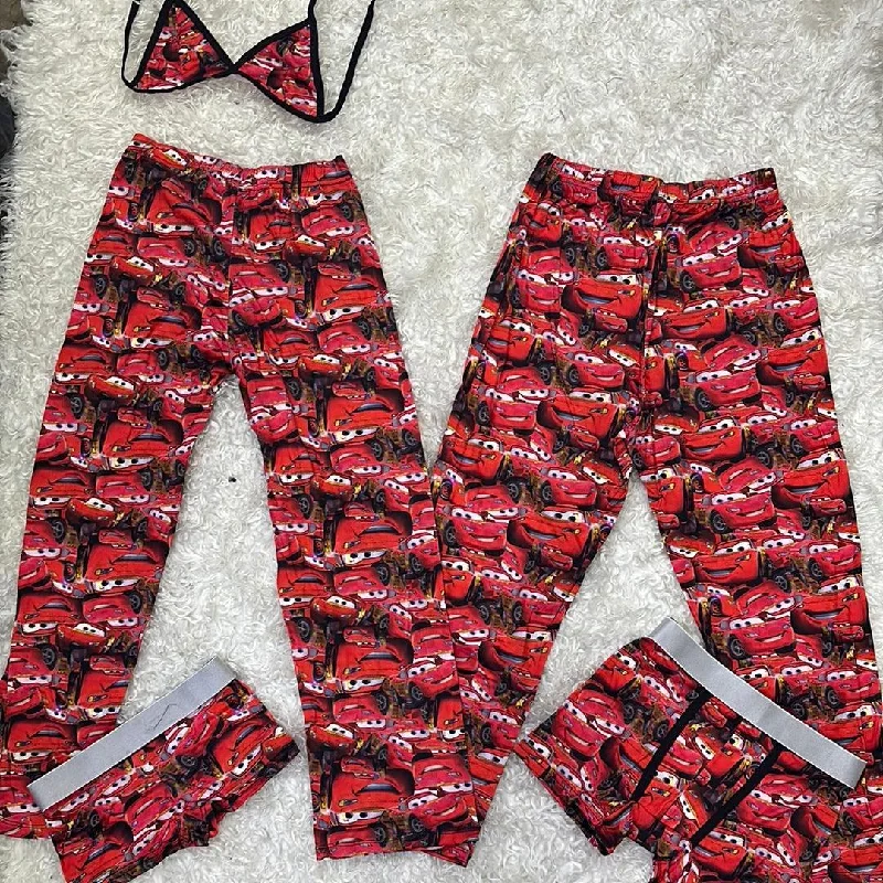 Cars mcqueen face 5 pcs pajama duo