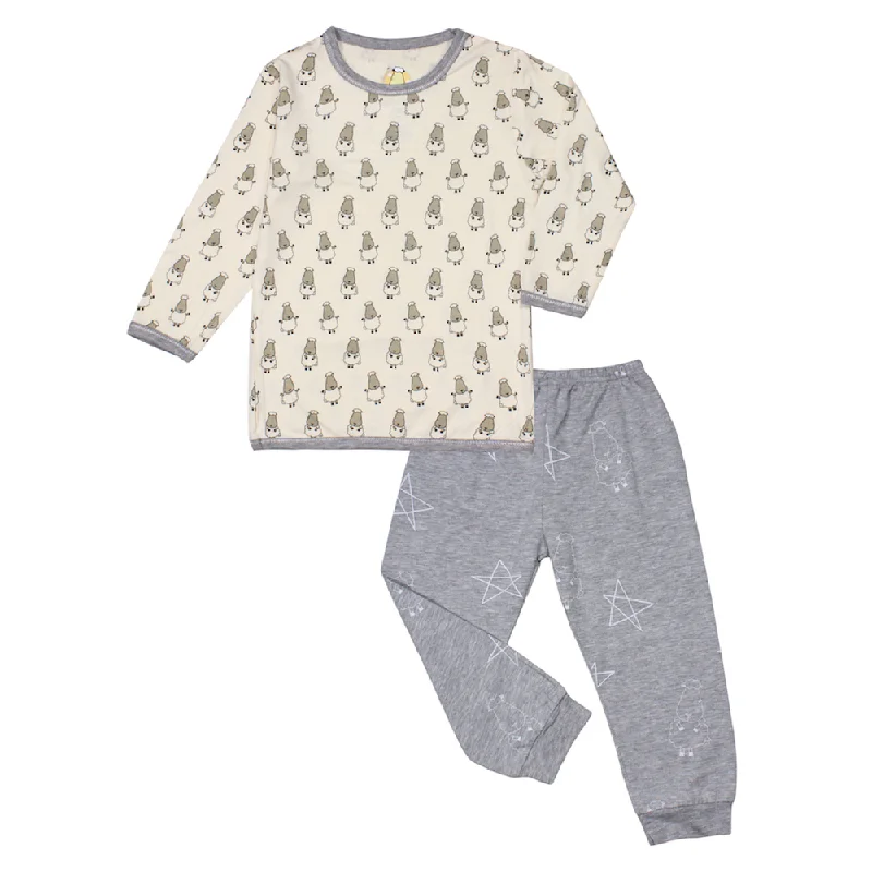 Pyjamas Set Yellow Small Sheepz + Grey Big Star & Sheepz