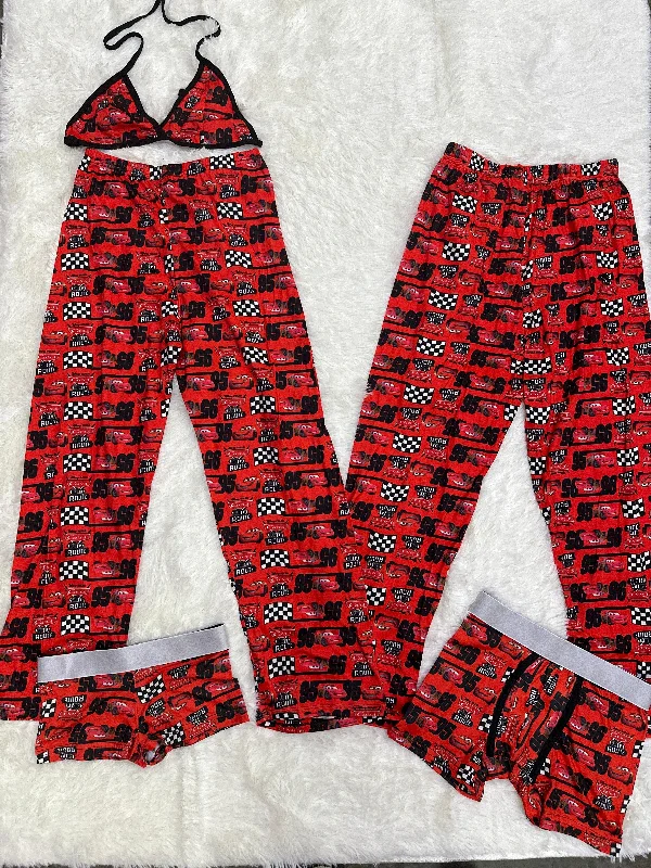 Cars race mcqueen face 5 pcs pajama duo