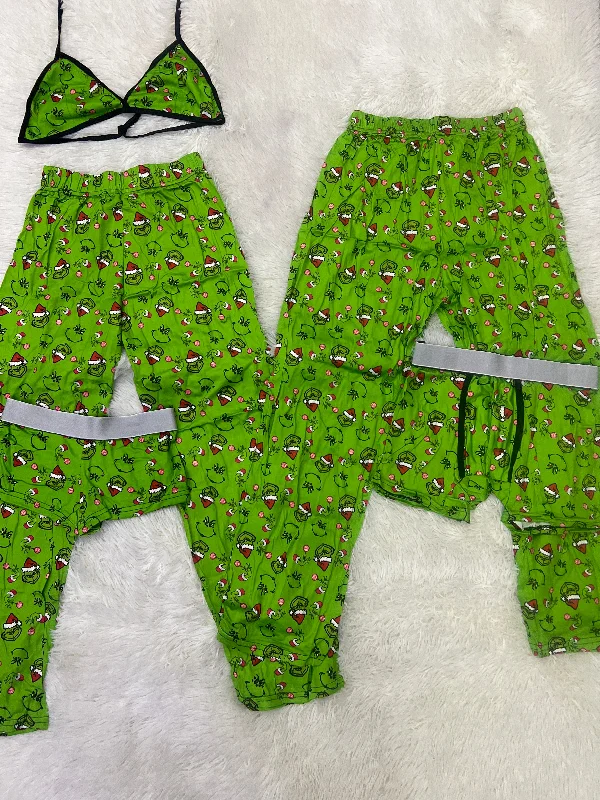 Green grinch 5 pcs pajama duo Christmas