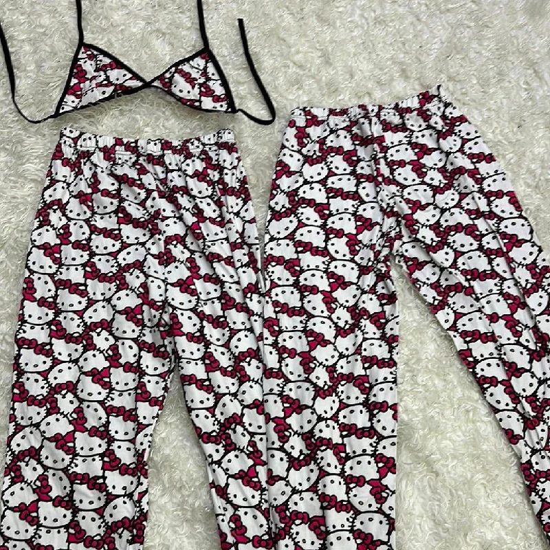 Hello kitty big faces 5 pcs pajama duo