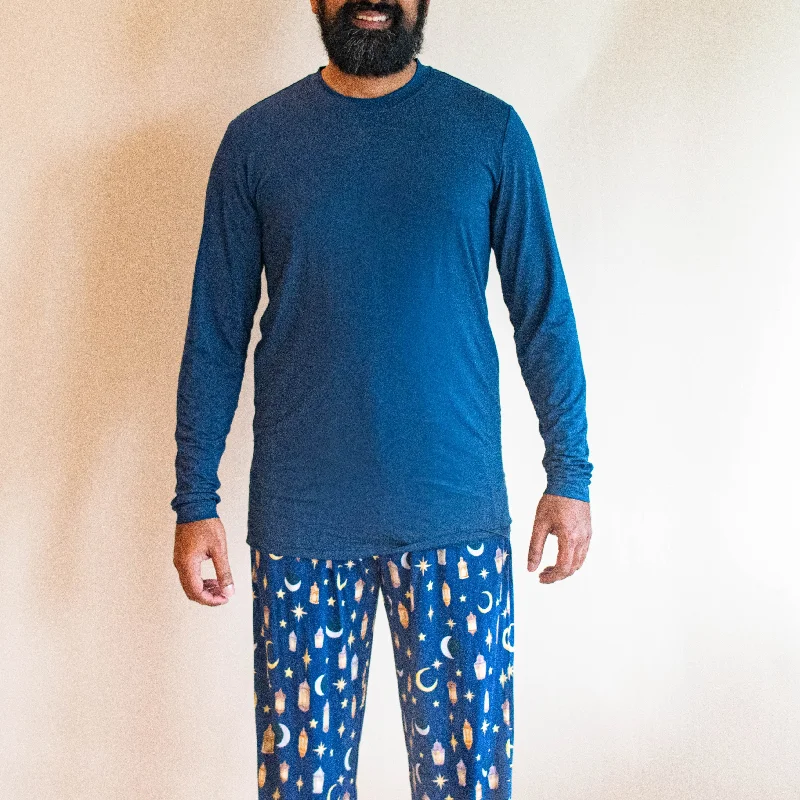 Mens Pajama Pants - Noor (Navy/Dusk)